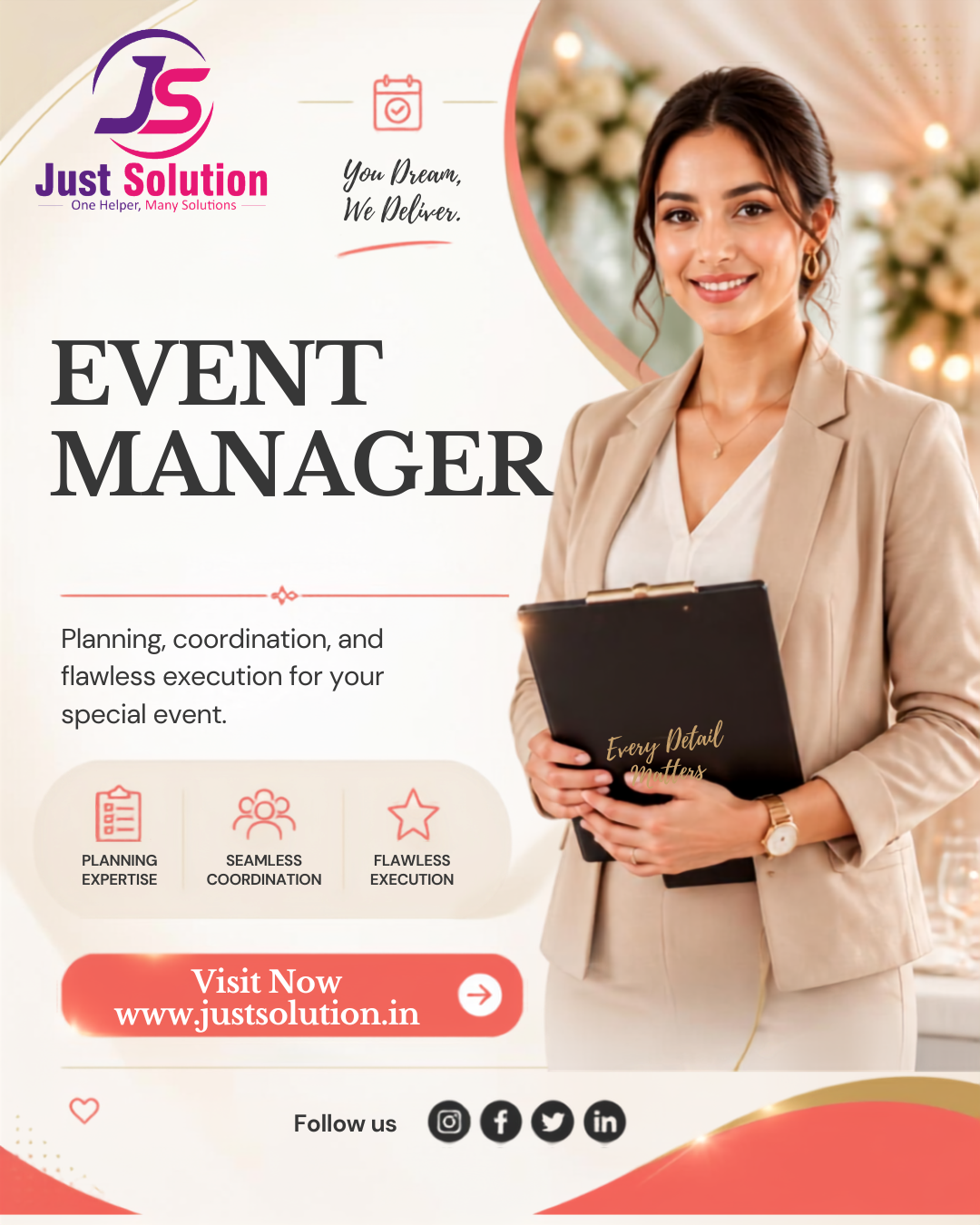 Legal, Event, Personal Assistant & Home Tutor Services in Gurgaon | Just Solution